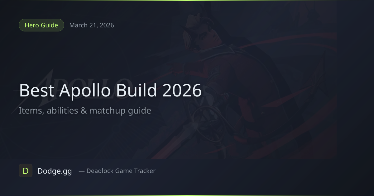 Best Apollo Build & Guide (2026) — Deadlock | Dodge.gg