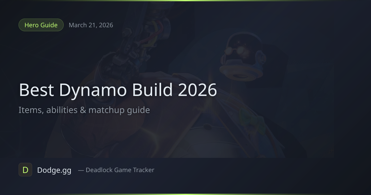 Best Dynamo Build & Guide (2026) — Deadlock | Dodge.gg