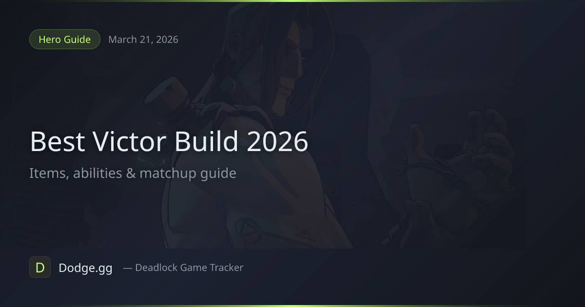 Best Victor Build & Guide (2026) — Deadlock | Dodge.gg