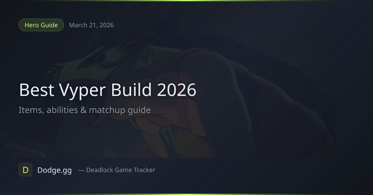 Best Vyper Build & Guide (2026) — Deadlock | Dodge.gg