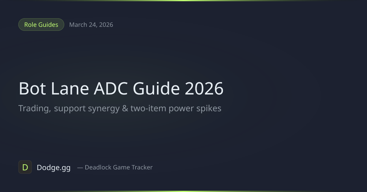 Bot Lane (ADC) Guide for League of Legends (2026) — Trading, Support ...