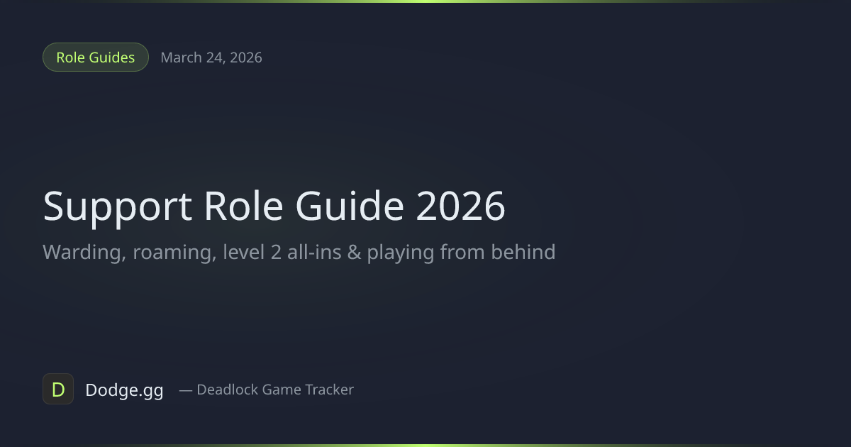 Support Role Guide for League of Legends (2026) — Warding Spots, Roam ...