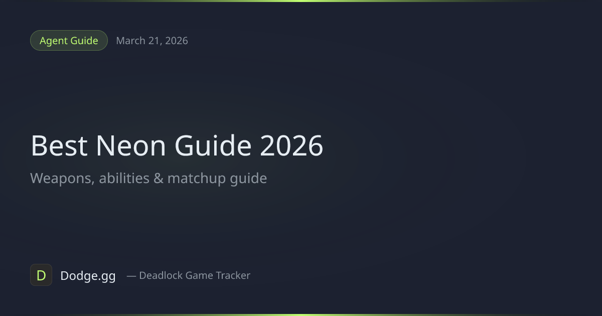 Best Neon Agent Guide & Tips (2026) — Valorant | Dodge.gg